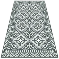 Dywany - Dywan winylowy Geometryczny wzór kwiaty 150x225 cm - miniaturka - grafika 1