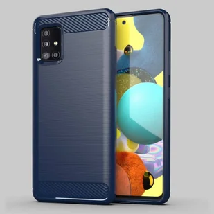 Carbon Case elastyczne etui pokrowiec Samsung Galaxy A51 5G niebieski - Etui i futerały do telefonów - miniaturka - grafika 13