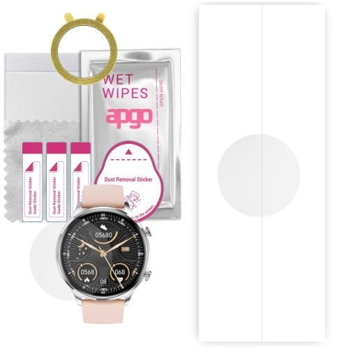 1x folia hydrożelowa ochronna do Rubicon RNCF20 - apgo Smartwatch Hydrogel Protection Ochrona na ekran smartwatcha