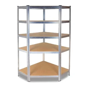 REGAŁ MAGAZYNOWY NAROŻNY METALOWY GC9030 30cm - Półki do salonu - miniaturka - grafika 1