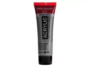 Talens Amsterdam, farba akrylowa, 20 ml, Szary neutralny - Przybory szkolne - miniaturka - grafika 1