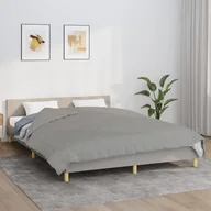 Koce - vidaXL Koc obciążeniowy, szary, 200x230 cm, 9 kg, tkanina - miniaturka - grafika 1