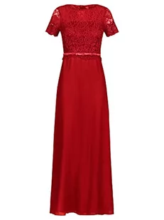 ApartFashion Sukienka damska, luźna sukienka wieczorowa, czerwona, normalna, czerwony, M - Sukienki - miniaturka - grafika 1