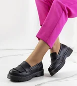 Półbuty damskie - Czarne półbuty Big Star II274100-37 - miniaturka - grafika 1