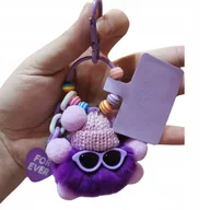 Breloki - Brelok Fiko Filoetowy - uroczy pluszak do kluczy z oryginalnym designem - miniaturka - grafika 1