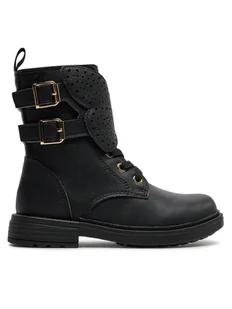 Geox Botki J Eclair Girl J369QN 000BC C9999 M Czarny - Buty dla dziewczynek - miniaturka - grafika 1