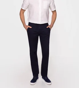 Spodnie męskie chino straight LUKAS 4026 NAVY BLAZER-34\34 - Spodnie męskie - miniaturka - grafika 1