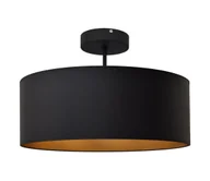 Lampy sufitowe - Żyrandol ALBA 3xE27/60W/230V czarny/złoty - miniaturka - grafika 1