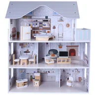 Figurki dla dzieci - Drewniany Domek Dla Lalek Lili Balkon Mebelki - miniaturka - grafika 1