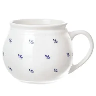 Kubki - Orion Kubek Z Uchem Ceramiczny Biały Modrobila 190 Ml - miniaturka - grafika 1