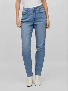 Vila Jeansy Naomi 14080230 Niebieski Mom Fit - Spodnie damskie - miniaturka - grafika 1