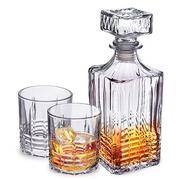 Karafki - Zestaw do whisky, ALTOMDESIGN, Muscat, karafka 900 ml + 4 szklanki 330 ml - miniaturka - grafika 1