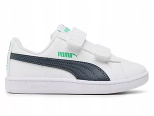 BUTY dziecięce PUMA UP białe 373602-27 rzep 34 - Buty dla dziewczynek - miniaturka - grafika 1