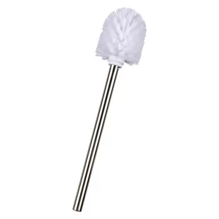 Wenko WENKO 16757100 szczotka do WC z trzonkiem ze stali nierdzewnej błyszczący  szczotka zamienna do WC, stal nierdzewna, 8 x 35 x 8 cm, błyszczący 16757100 - Akcesoria do wc - miniaturka - grafika 2