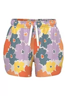 Spodenki damskie - NAME IT Dziewczęce szorty dresowe, White Alyssum/Aop: Flower, 116 cm - miniaturka - grafika 1