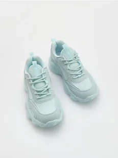 Reserved - Lekkie sneakersy - jasnozielony - Buty dla dziewczynek - miniaturka - grafika 1
