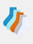 Skarpetki dla dzieci - Sinsay - Bawełniane skarpetki 5 pack - wielobarwny - miniaturka - grafika 1