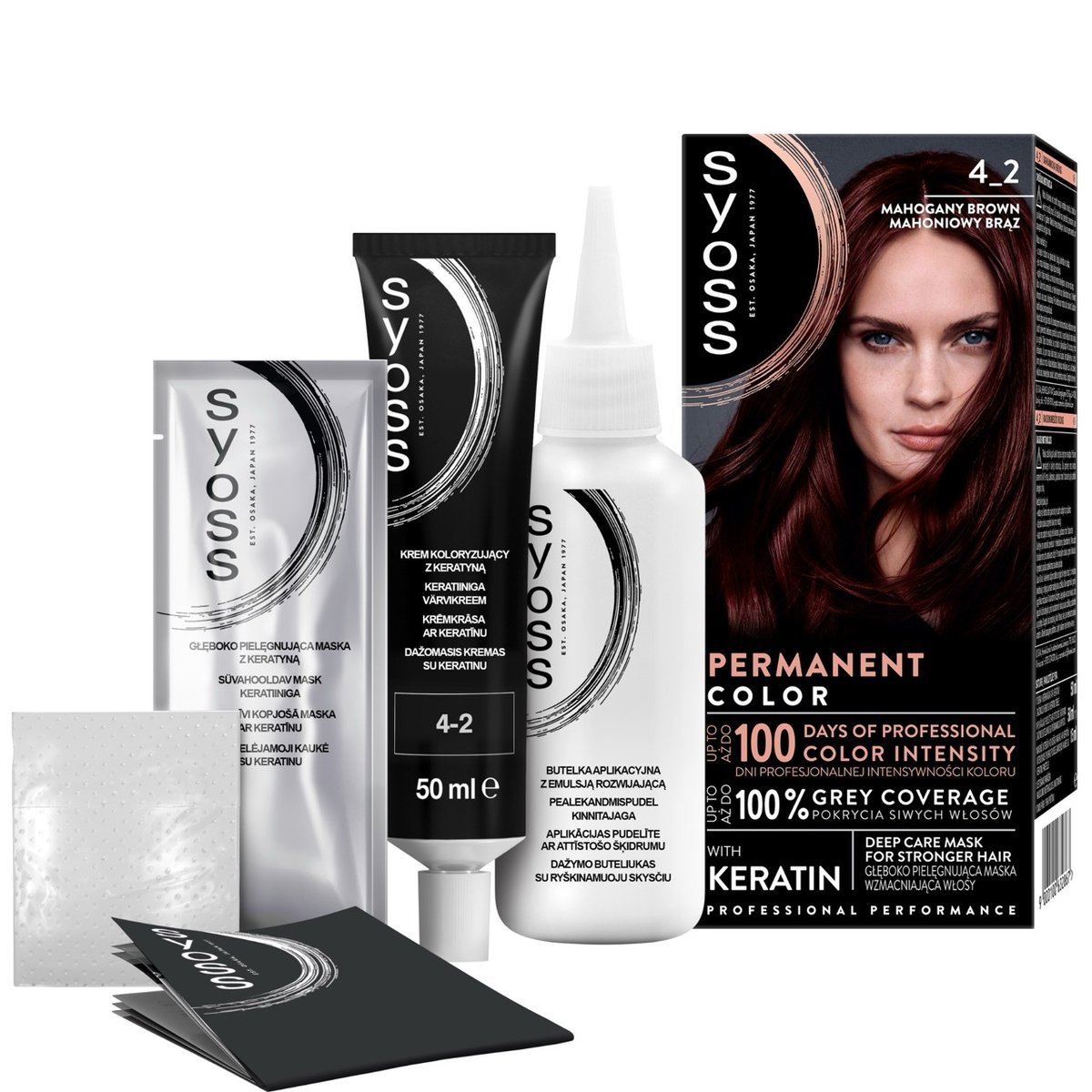 FARBA DO WŁOSÓW MAHONIOWY BRĄZ TRWAŁA KOLORYZACJA