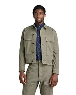 G-STAR RAW Męska kurtka Utility Flap Pocket, Green (Dk shamrock gd D111-B563), L - Kurtki męskie - miniaturka - grafika 1