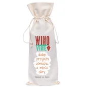 Ozdoby bożonarodzeniowe - Worek Na Butelkę Bawełniany - Wino Vine (43) - miniaturka - grafika 1