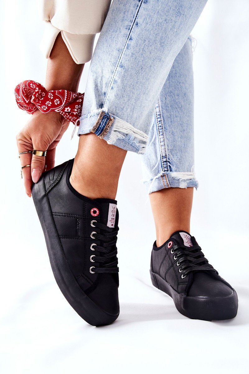 Damskie Trampki Cross Jeans Ii2R4003C Czarne-40