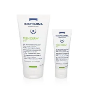 Żele do mycia twarzy - Isispharma TEEN DERM GEL Antybakteryjny żel do mycia skóry tłustej, trądzikowej 150ml - miniaturka - grafika 1