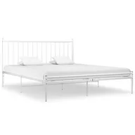 Łóżka - vidaXL Rama łóżka biała metalowa 200 x 200 cm 325028 - miniaturka - grafika 1