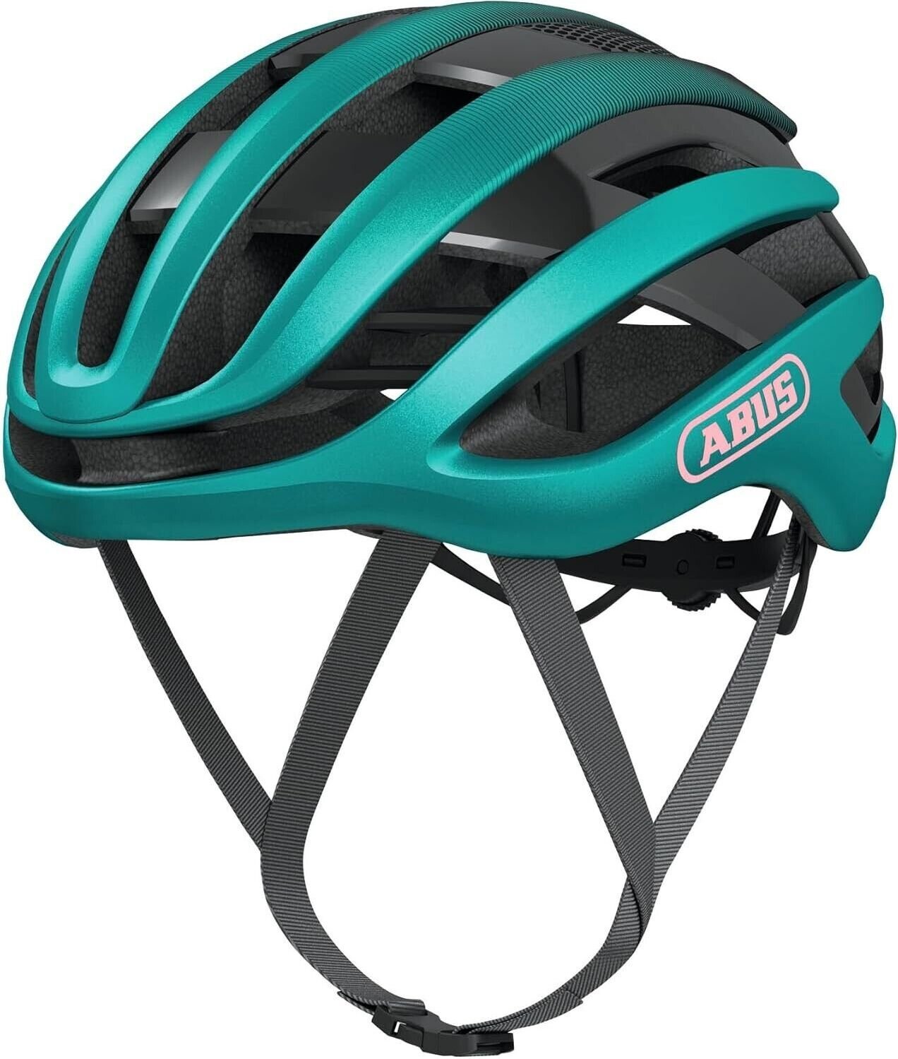 ABUS Kask rowerowy szosowy AirBreaker Wysokiej klasy kask rowerowy zielony błyszczący M Dzbanek kolarski