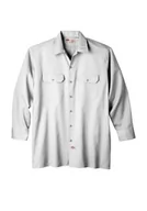 Koszule męskie - Dickies Męska koszula robocza z długim rękawem, Wojskowy zielony pojedynczy barwnik wrzos, XL Długi - miniaturka - grafika 1