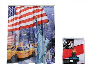 OOTB Zasłona prysznicowa, New York - Zasłony prysznicowe - miniaturka - grafika 1