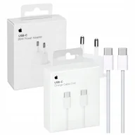 Ładowarki do telefonów - ORYGINALNA ŁADOWARKA APPLE 20W SZYBKA + KABEL USBC-USBC 1M DO IPHONE 15, 16 - miniaturka - grafika 1