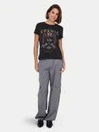 Koszulki i topy damskie - ONLY T-Shirt Lucy 15336965 Czarny Regular Fit - miniaturka - grafika 1