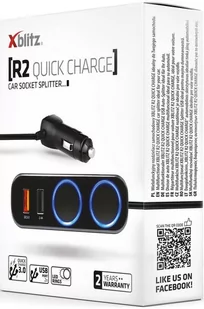 Xblitz Rozdzielacz do zapalniczki Xblitz R2 QC 3.0 2xUSB Xblitz062 - Akcesoria motoryzacyjne - miniaturka - grafika 2