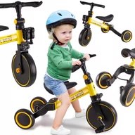 Hulajnogi - ROWEREK BIEGOWY trójkołowy 3w1 Trike Fix Mini z pedałami żółty | spacerówka | rower - miniaturka - grafika 1