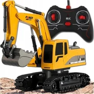 Zabawki zdalnie sterowane - Koparka Zdalnie Sterowana Mocna Zabawka Dla Dzieci Duży Spychacz Pilot Rc - miniaturka - grafika 1