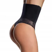 Majtki damskie - Mocno KORYGUJĄCE brzuch STRINGI wyszczuplające SUPER TALIA koronka - miniaturka - grafika 1