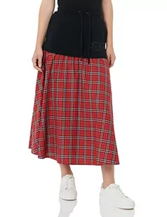 Love Moschino Damska kurtka z logo Watching Brand Long Skirt Matching Logo Embroidery, Red Black White, 40 - Kurtki damskie - miniaturka - grafika 1