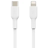 Kable USB - Belkin Kabel USB Typ-C Lightning 1m Biały - miniaturka - grafika 1