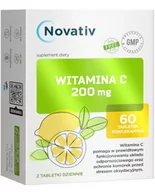 Witaminy i minerały - Novativ Witamina C 200 mg 60 tabletek - miniaturka - grafika 1