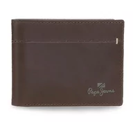 Portfele - Pepe Jeans Staple Portfel Poziomy z Portmonetką Brązowy 11,5x8x1 cms Skóra, Brązowy, Talla única, Portfel poziomy z portmonetką - miniaturka - grafika 1