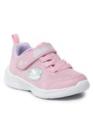 Buty dla dziewczynek - Skechers Sneakersy Easy Peasy 302885N/PKLV Różowy - miniaturka - grafika 1