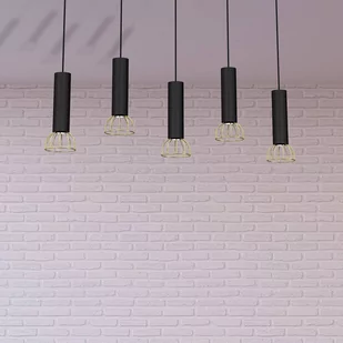 Milagro Lampa wisząca DANTE Black/Gold 5xGU10 MLP7250 - Lampy sufitowe - miniaturka - grafika 2