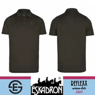 Koszulki jeździeckie - Eskadron Koszulka męska POLO SHIRT MALE REFLEXX SS 23 - deepgrey - miniaturka - grafika 1