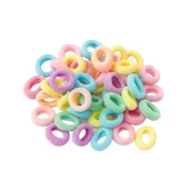 Ozdoby do włosów - Gumki do Włosów Kolorowe Zestaw 100 Sztuk Cienkie Bezpieczne i Wytrzymałe - miniaturka - grafika 1