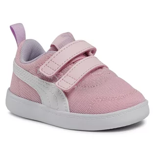 Buty dla dziewczynek - Puma Sneakersy Courtflex v2 Mesh V Inf 371759 08 Pink Lady White - grafika 1