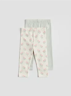 Reserved - Legginsy 2 pack - złamana biel - Komplety dla niemowląt - miniaturka - grafika 1