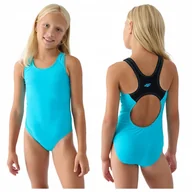 Moda i Uroda OUTLET - STRÓJ kąpielowy dziewczęcy dziecięcy KOSTIUM plażowy 4F na basen 122/128 - miniaturka - grafika 1