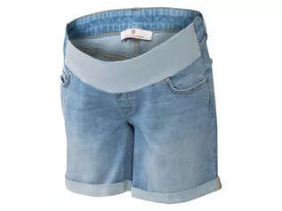 Odzież ciążowa - bellybutton Szorty ciążowe damskie z elastycznym pasem na brzuch, 1 para (44, Jasnoniebieski) - grafika 1