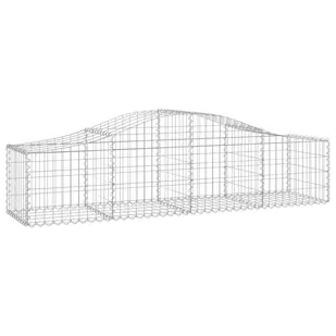 Kosze gabionowe, 18 szt, 200x50x40/60 cm, galwanizowane żelazo - Ogrodzenia - miniaturka - grafika 4