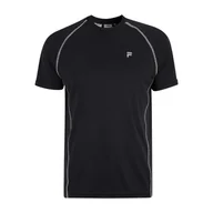 Koszulki męskie - Męska Koszulka z krótkim rękawem FILA LEXOW RAGLAN FAM0317-80010 – Czarny - miniaturka - grafika 1